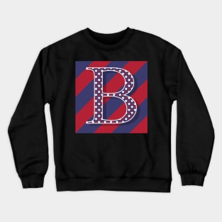 Old Glory Letter B Crewneck Sweatshirt